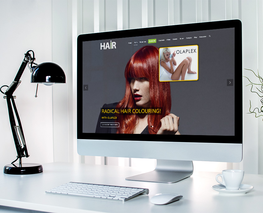 Hair Associates Graphic Design Website