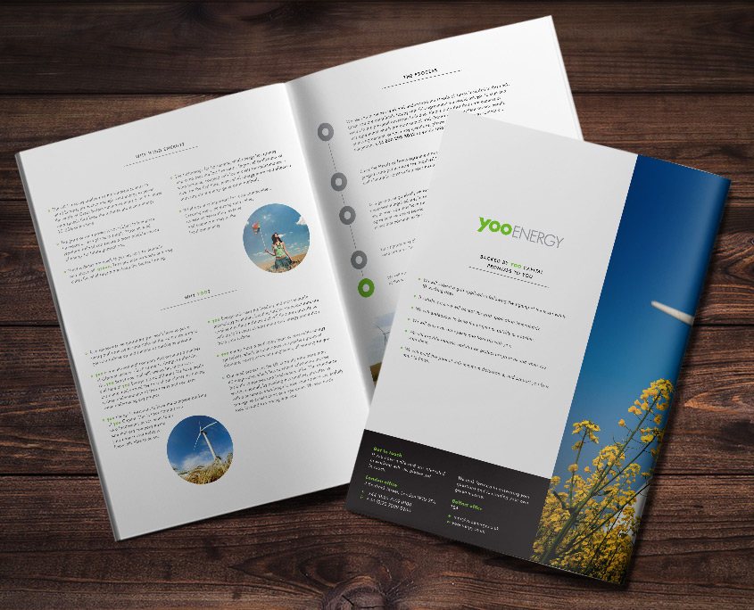 Yoo Energy Graphic Design Artwork Print PDF Brochure