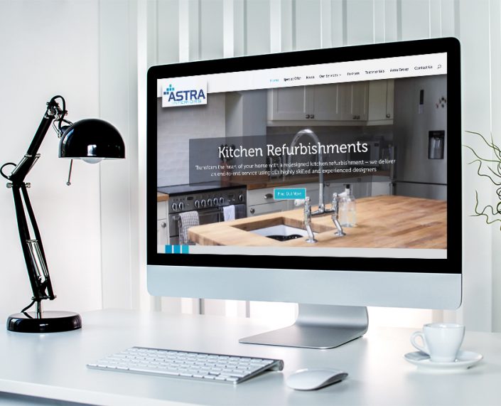 Astra Interiors Graphic Design Website