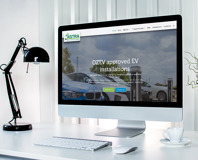 Astra Electric Vehicle Charging Graphic Design Website