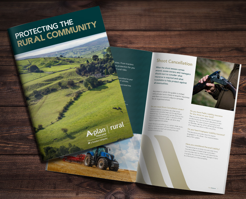 A-Plan Rural Graphic Design Artwork Print PDF Brochure