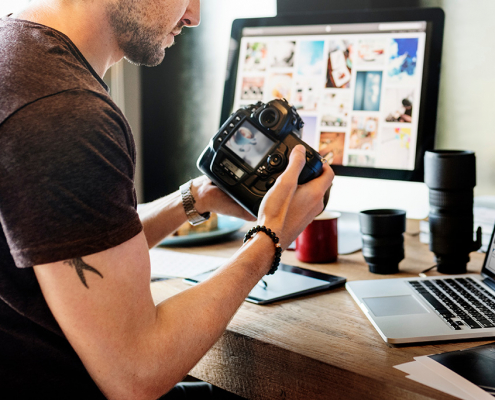 Photographer Choosing Imagery Photographer Choosing Imagery